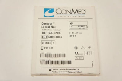 533520A ~ Conmed Contour Labral Nail Self-Reinforced Technology 3.5 x 20mm (x)